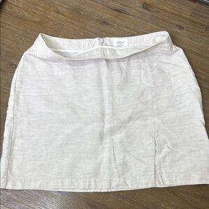 Wilfred Women's Linen Cream Skirt - Size 10